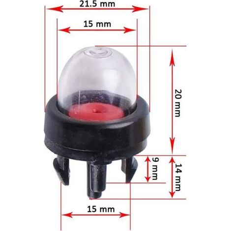 Poire d’amorçage facile à installer pour Stihl/Weed Eater/McCulloch/Ryobi Echo(Lot de 5) (1/2)