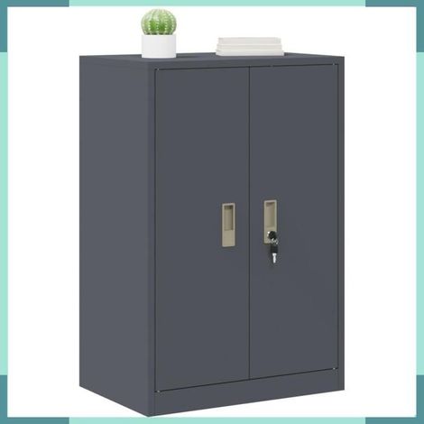 891726 Armoire de rangement Anthracite 60 x 40 x 90 cm Acier (1/5)