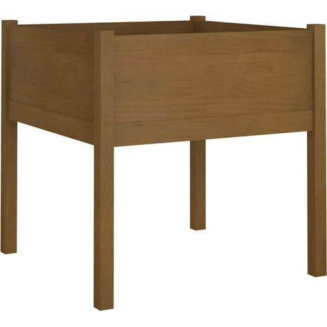 Maison Exclusive - Pflanzkübel Honigbraun 70x70x70 cm Massivholz (1/5)