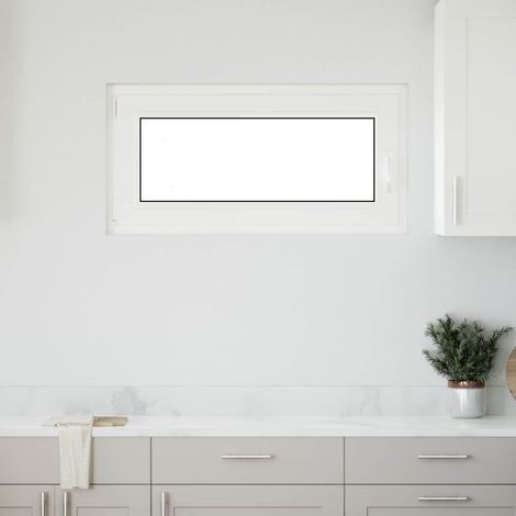 Kellerfenster RISOR Weiß 100 x 50 cm PVC und Glas