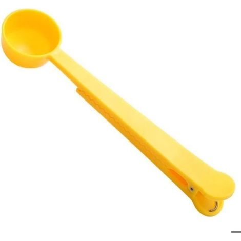 Messbecher – Messlöffel – Löffel – Küchenreagenzglas – Ergonomische Löffelzange – Gelb 2 (1/5)