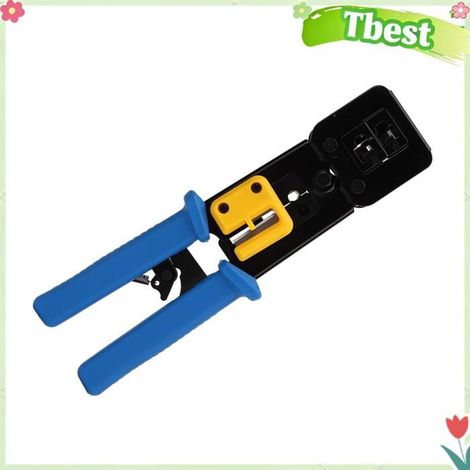 Tbest -Ethernet Pince à Sertir Ethernet, Pince à Sertir Réseau à Rapide, Multifonctionnelle, Compacte et quincaillerie pince (1/5)