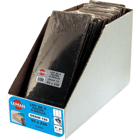 8 PATINS MAILLE 115 X 280 GR 180 PAR 15 LOTS