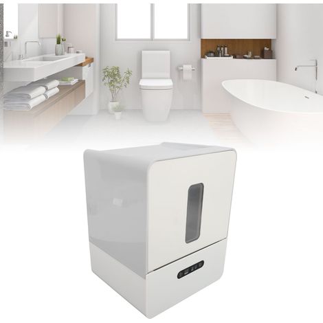 Distributeur Automatique de Papier Cuisine WC Sans Contact Mural Lumière Noire 1200mah Gris (1/5)