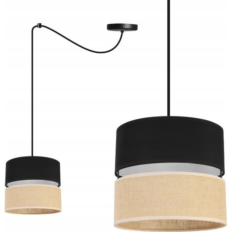 LAMPADA A SOSPENSIONE, PARALUME 20 CM, RAGNO NERO