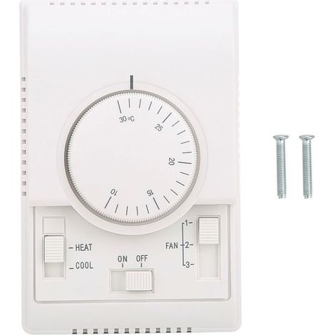 Thermostat de climatiseur monté en Surface, contrôleur de température mécanique, 10-30 ℃ AC220V (1/5)