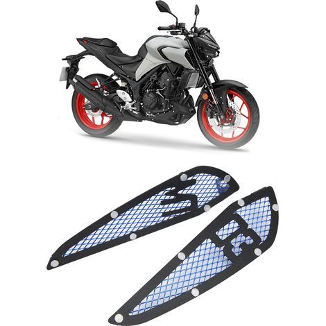 2 Pièces Prise d'Air pour Réservoir Moto en Aluminium, Compatible MT-03 2020-2021 (1/5)