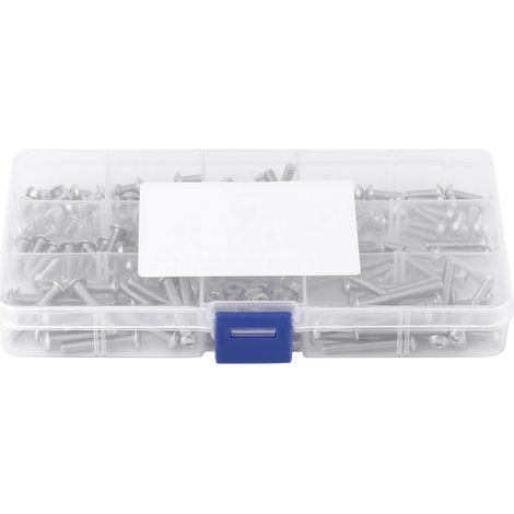 Ensemble de 210 vis et écrous à tête cylindrique hexagonale creuse M4 en acier inoxydable SS304 (1/5)