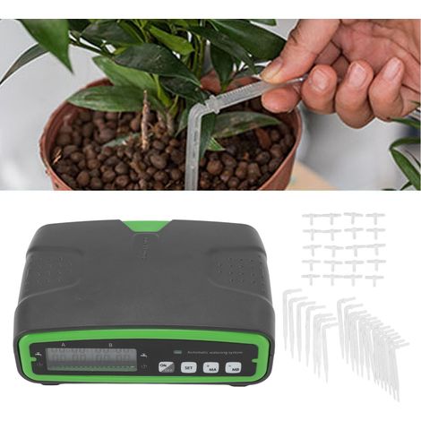 Intelligenter 5V-Bewässerungstimer mit zwei Kanälen für Zuhause, ideal für die Bewässerung von Pflanzen in Innenräumen, kann bis zu 20 Blumentöpfe bewässern. (1/5)