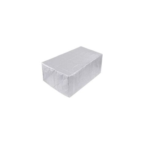 Winddichte Schutzhülle für Gartenmöbel, wasserdichte Schutzhülle aus 210D Oxford-Gewebe für Gartenmöbel, Schutzhülle für Gartentisch, Stühle und Sofas (silber, 215 x 135 x 75 cm) - Crezuo