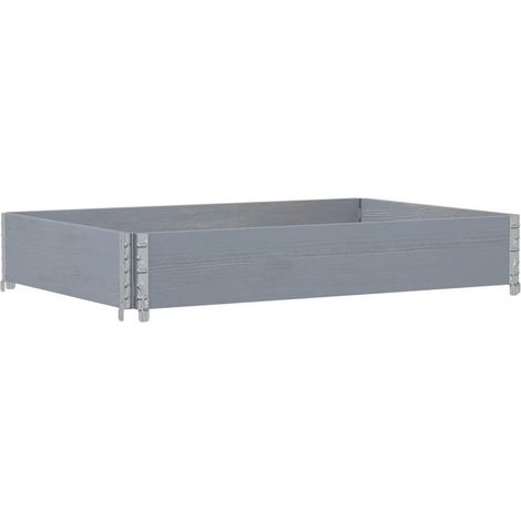 Maison Exclusive - Pflanzkasten Grau 120x80 cm Massivholz Kiefer