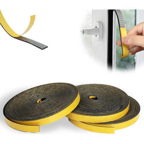 Joint Porte Entree 24 m Joints Plaque Cuisson Joint Fenêtre Isolation Mousse Autocollante 6 mm x 1 virgule 5 mm Applicable (1/4)