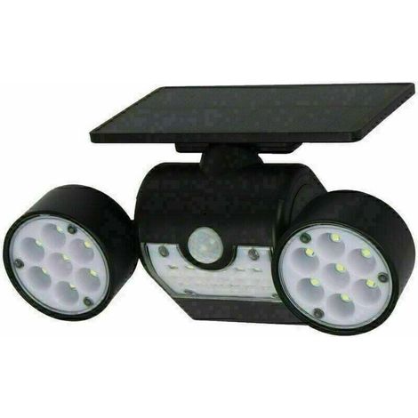 Lampe Solaire De Sécurité à Détecteur De Mouvement, Spot Mural Extérieur Puissant Avce 3 Têtes,A (1/5)