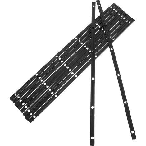 10 Pièces Glissière de Tiroir en Plastique Rail de Tiroir D’armoire Noir Surface Polie du Bruit Support Stable Installation Facile et Placard 11 Pouces (1/5)