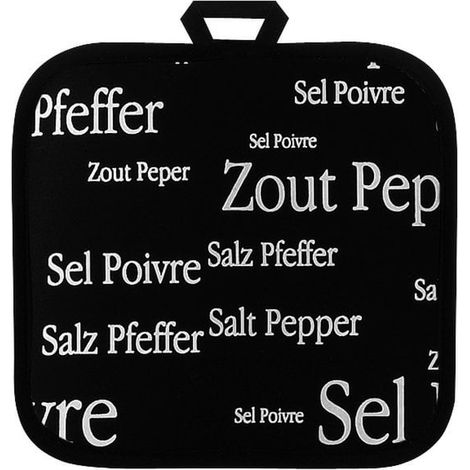Manique de Cuisine Carrée avec Boucle de Suspension en Tissu pour Plats Chauds - PANGIVO (1/2)
