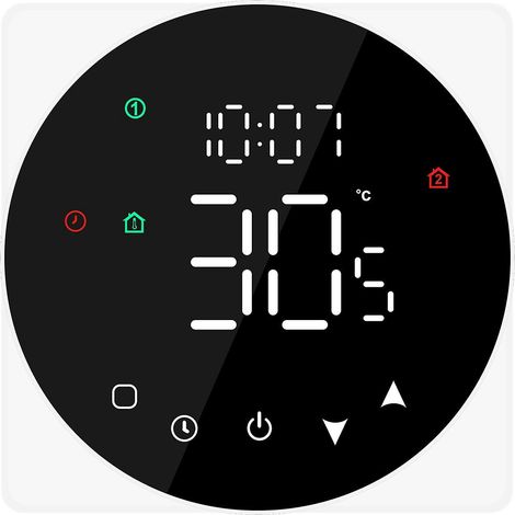 Intelligenter Temperaturregler mit LCD-Display, 16A Touchscreen-Thermostat, wöchentlich programmierbar für elektrische Geräte
