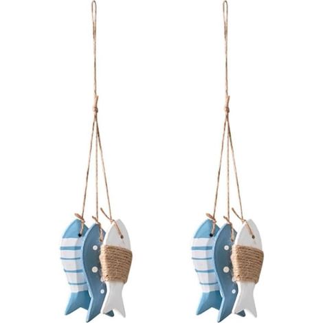 Décoration de poisson en bois poisson décoratif adapté pour la fête de Noël, la fête du Nouvel An, la soirée dansante et la fête de fin d'année (1/5)