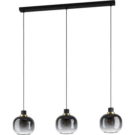 Suspension Eglo Oilella 3xE27 Noir/gris (1/3)