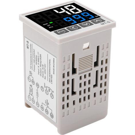Intelligenter digitaler PID-Temperaturregler 48x48mm, Digitalanzeige, automatische Steuerung, AC100-240V Stromversorgung, Präzisions-Temperaturregelungsinstrument. (1/5)