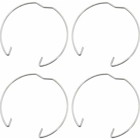 36 anneaux à ressort de 50 mm pour spots GU10 MR16, anneaux de fixation à ressort pour lampes halogènes LED ou spots encastrés en argent.