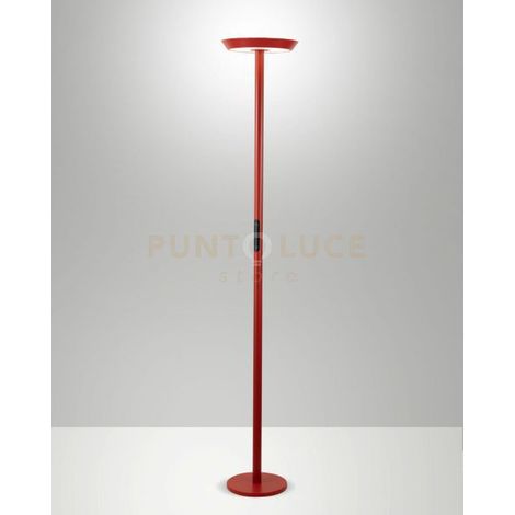 Lampada da Terra Fizz Rosso Collezione FIZZ con Luce LED Regolabile e Moderno Design