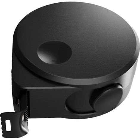 Mètre ruban en acier haute précision, épais, rétractable, facile à lire, noir, pour la maison, 3 m x 16 mm (1/5)