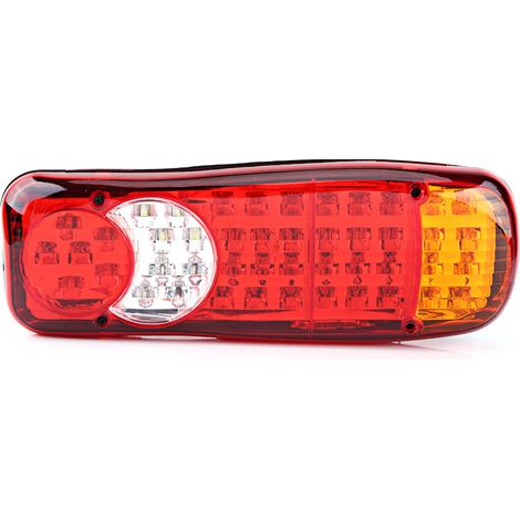 Geeignet für zwei 12V 46-LED-Rückleuchten, geeignet für Pkw, Lkw und Transporter, wasserdicht und stoßfest, Abmessungen 35x12,7x8,5 cm.