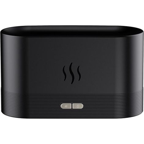 Diffuseur d'Huiles Essentielles Portable avec Flamme Simulée - Humidificateur d'Aromathérapie Silencieux pour Maison et Bureau