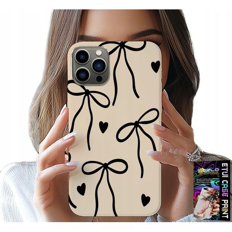 Custodia per iPhone 11 PRO MAX - fiocchi beige con motivi alla moda (1/5)