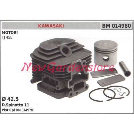 Segmentos cilindro pistón motor desbrozadora KAWASAKI TJ 45E 014980