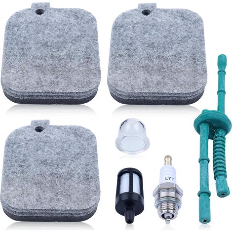 Lot de 3 filtres à air pour souffleur Stihl BG45, BG46, BG55, BG65, BG85, SH55, SH85 avec filtre à carburant, pompe d'admission et conduite de carburant, pièce de rechange 4229 120 1800 (1/5)