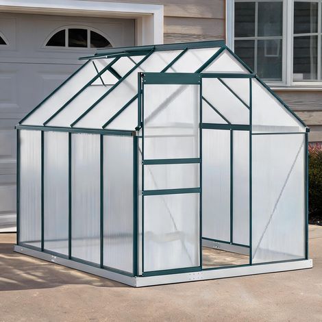 Serre de jardin en alluminio Policarbonato 190 x 253 x 199 cm (1/5)