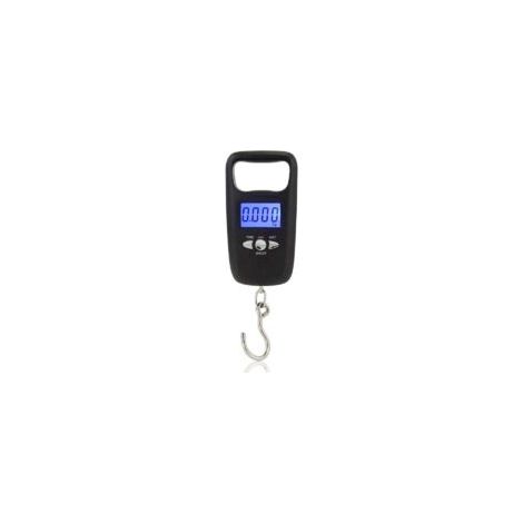 Gepäckwaage (50 kg), tragbare elektronische digitale Angelwaage mit LCD-Hintergrundbeleuchtung, ideal zum Wiegen von Koffern und Reisegepäck, für Zuhause und Reisen – Crezuo (1/4)