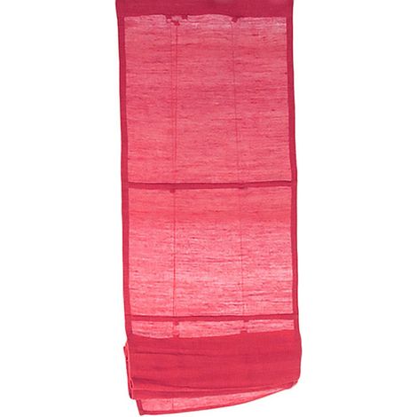 TRIBU - Store voilage en jute et coton rouge 60x200 (1/3)