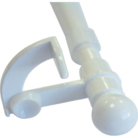 Tringle à rideau extensible autobloquante 30-130 cm – 98% métal – Installation facile sans outils – Ventouse pour meilleure accroche