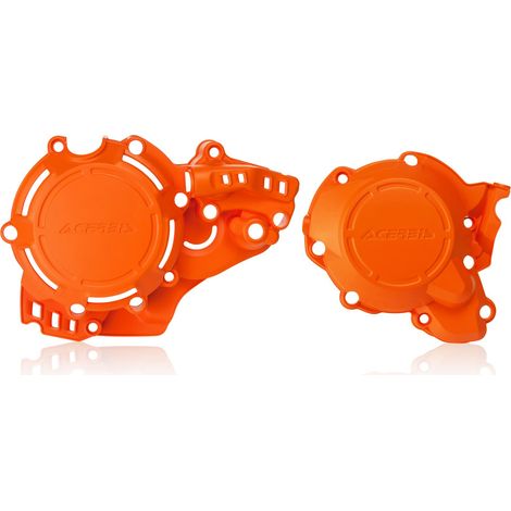Protections de moteur ACERBIS (protection d'embrayage et d'alternateur) X-POWER KTM EXC 250/300 '17-'19, SX 250 '17-'18, HUSQVARNA TE 250/300 '17-'19, TC 250 '17-'18 Orange
