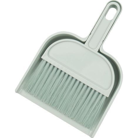 (Bleu) Ensemble Mini PÀ Poussière Mini PEt Balayette Mini PÀ Poussière Et Brosse Petit Balai Et PÀ Poussière Ensemble De Brosses À Poussière Pour Enfants Adultes Cuisine Domestique (1/5)