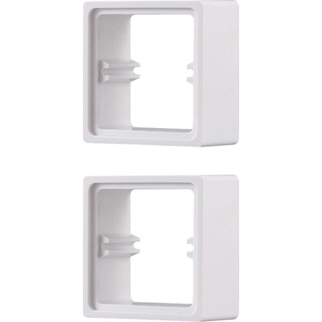 Lot de 2 entretoises de Prise Simple, plaques de recouvrement d'interrupteur de 30 mm, entretoises carrées pour boîtier de Motif arrière, Augmentation de la Hauteur (1/5)