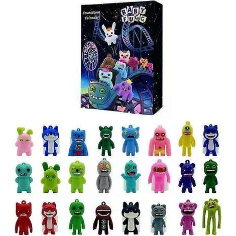 Calendrier de l'Avent Countdown Fuggler Monster : 24 jours de surprises festives en 3D