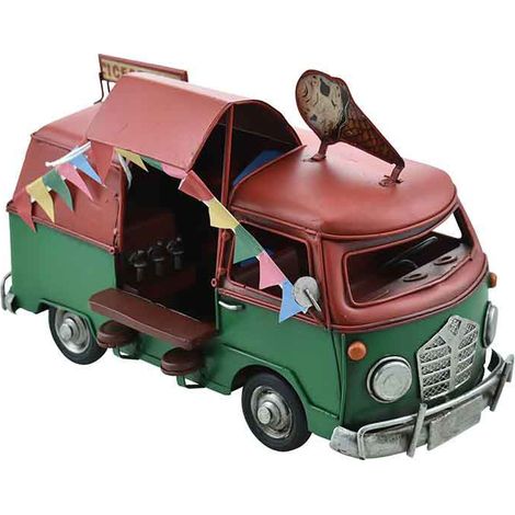 Furgone rosso e verde