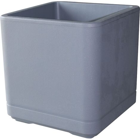 Pflanztopf Quadro Cosmo Aschgr L x 38 B x 38 H x 39,2