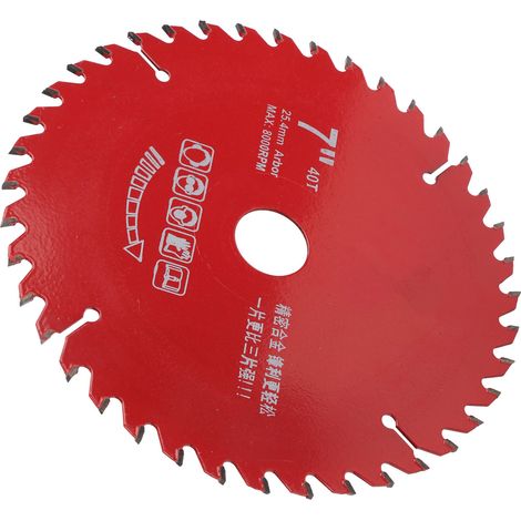 Lame de scie circulaire en carbure pour charpente, disque de coupe en acier allié pour le travail du bois, quincaillerie 7x40T (1/5)