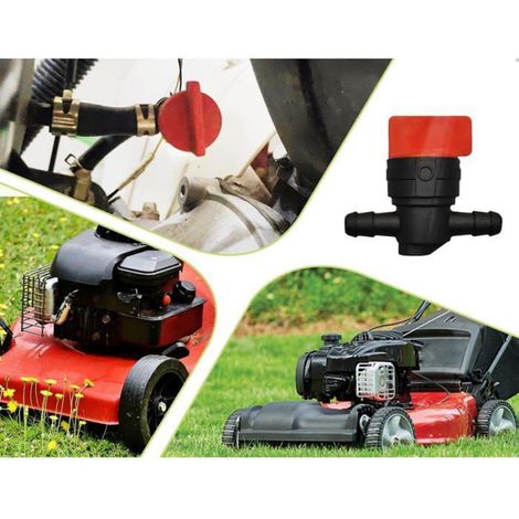 Robinets essence-2,Noir,-Avec 4 colliers serrage arrêt carburant universel,Convient pour Briggs Stratton-Robinet Aucunely (1/5)