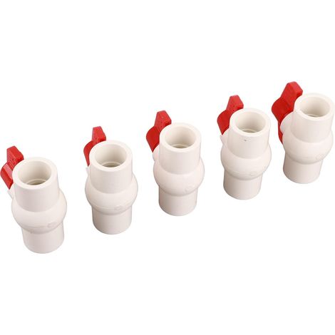 Inch PVC Valve T Handle 5 Pieces for Swimming Pool (20MM) (1/5)