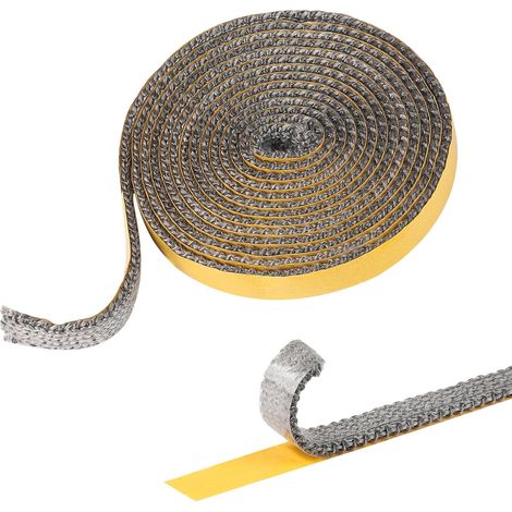 1 Pièce Joint Insert Cheminée 3 mm x 15 mm x 2.5 m, Joint Poele a Bois, Joint en Fibre de Verre Résistante 600°, Joint Réfractaire pour Poele a Bois, Cheminée, Chaleur (1/5)
