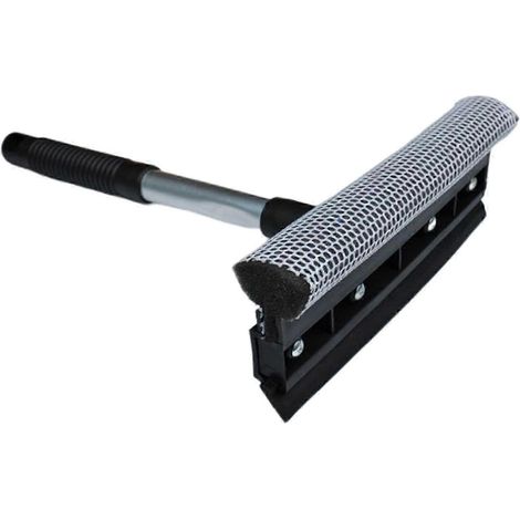 Essuie-vitres double face, essuie-glace à eau, outils de nettoyage pour fenêtres et cuisine, essuie-vitres pour carrelage.-Black (1/5)