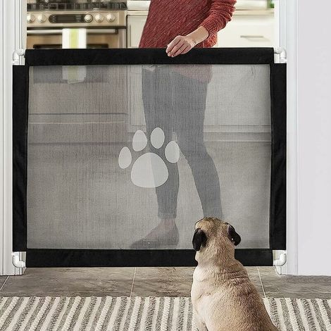 Sicherheitsbarriere „Magic Dog Gate“, einfach zu montieren und zu verriegeln, geeignet für Haustiere, 100 x 75 cm (1/5)