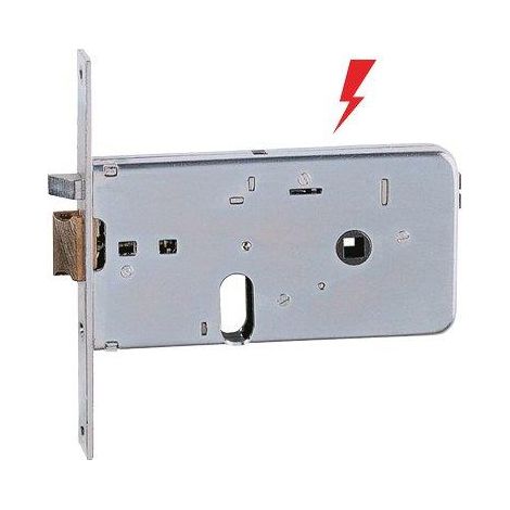 SERRATURA METALLO INFILARE ELETTRICA 551 ISEO  B.Q ZINC F.MM 16 F.OVALE SCR H.MM 76 E.MM 70