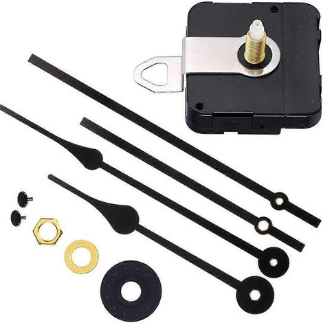 Kits de mécanismes d'horlogerie à quartz précis et silencieux avec 4 aiguilles métalliques pour loisirs créatifs (1/4)