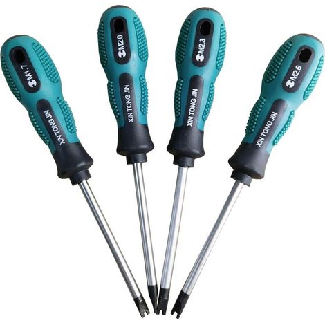 Set de 4 Tournevis en U Magnétiques CRV de 75 mm - Outils Manuels Multifonctionnels pour Tailles U1.7, U2.0, U2.3, U2.6 (1/5)